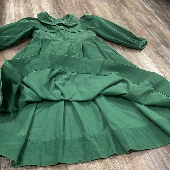 Strasburg Christmas Green corduroy dress size 6 - Picture 3 of 6
